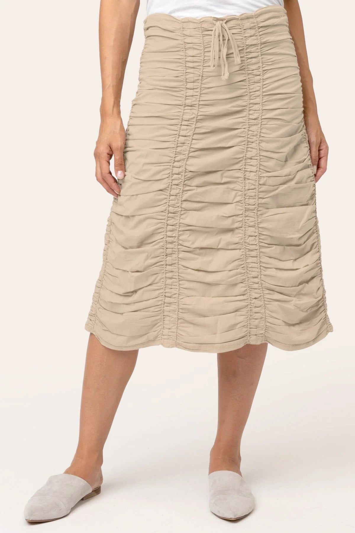 XCVI Shirred Double Panel Skirt - Essential Elements Chicago