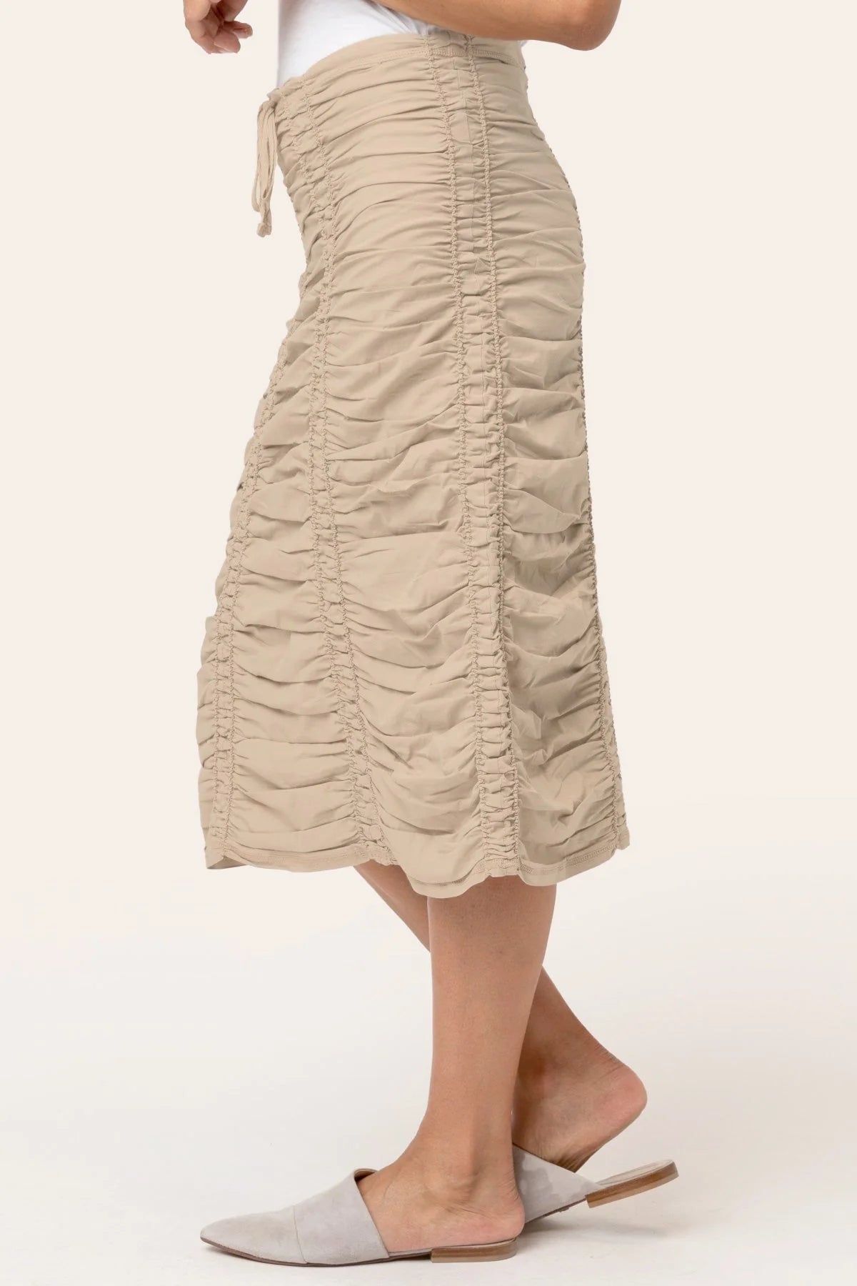 XCVI Shirred Double Panel Skirt - Essential Elements Chicago
