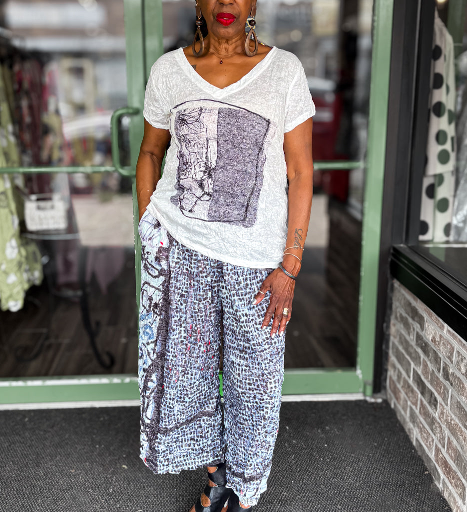 3 Potato Wide Leg Abstract Pant - Essential Elements Chicago