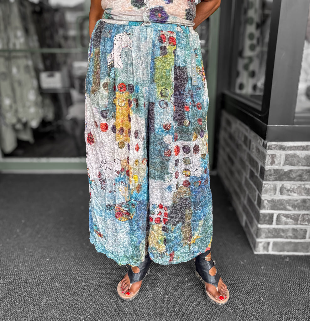 3 Potato Cropped Wide Pants