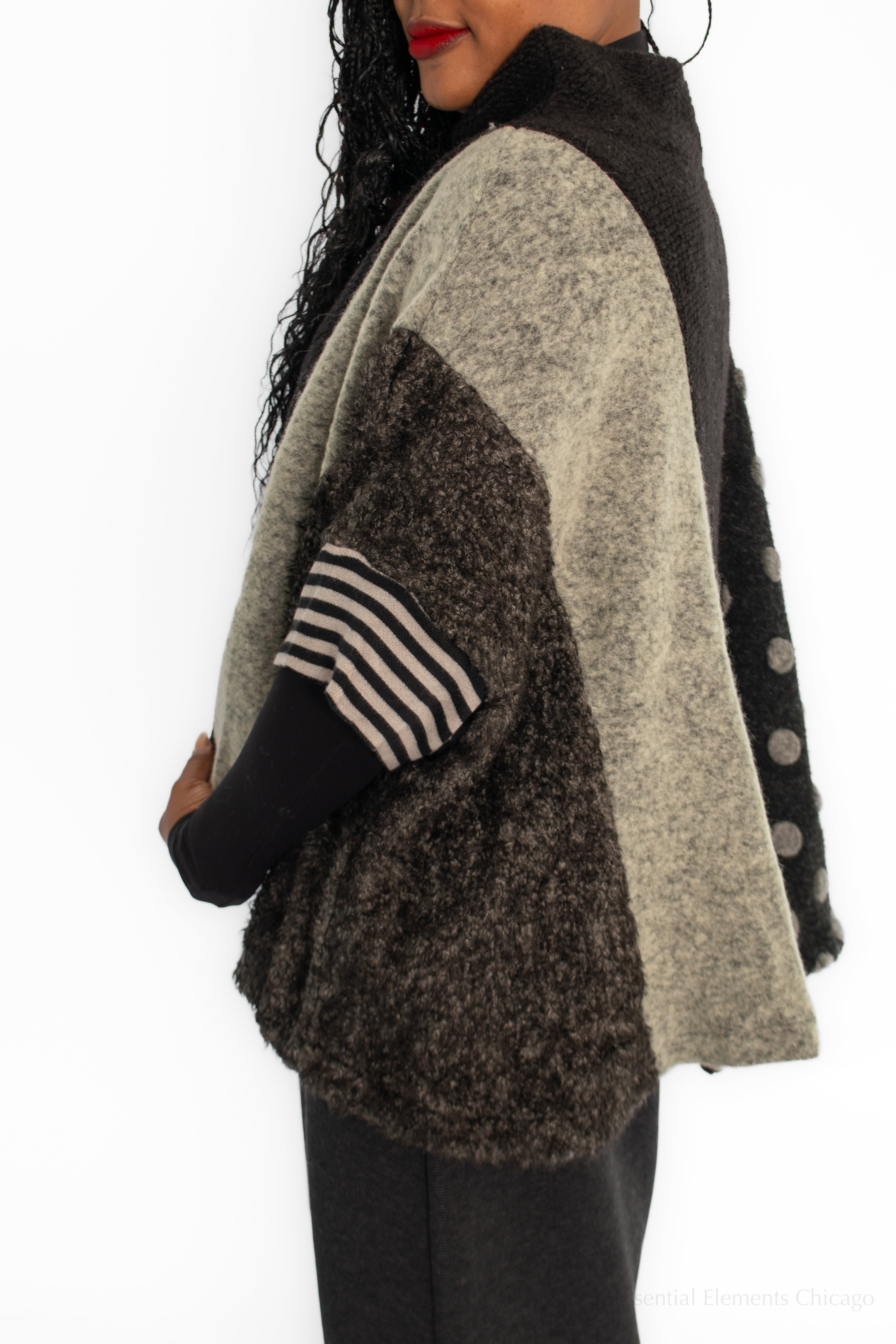 Alembika Wool Knit Top, Storm