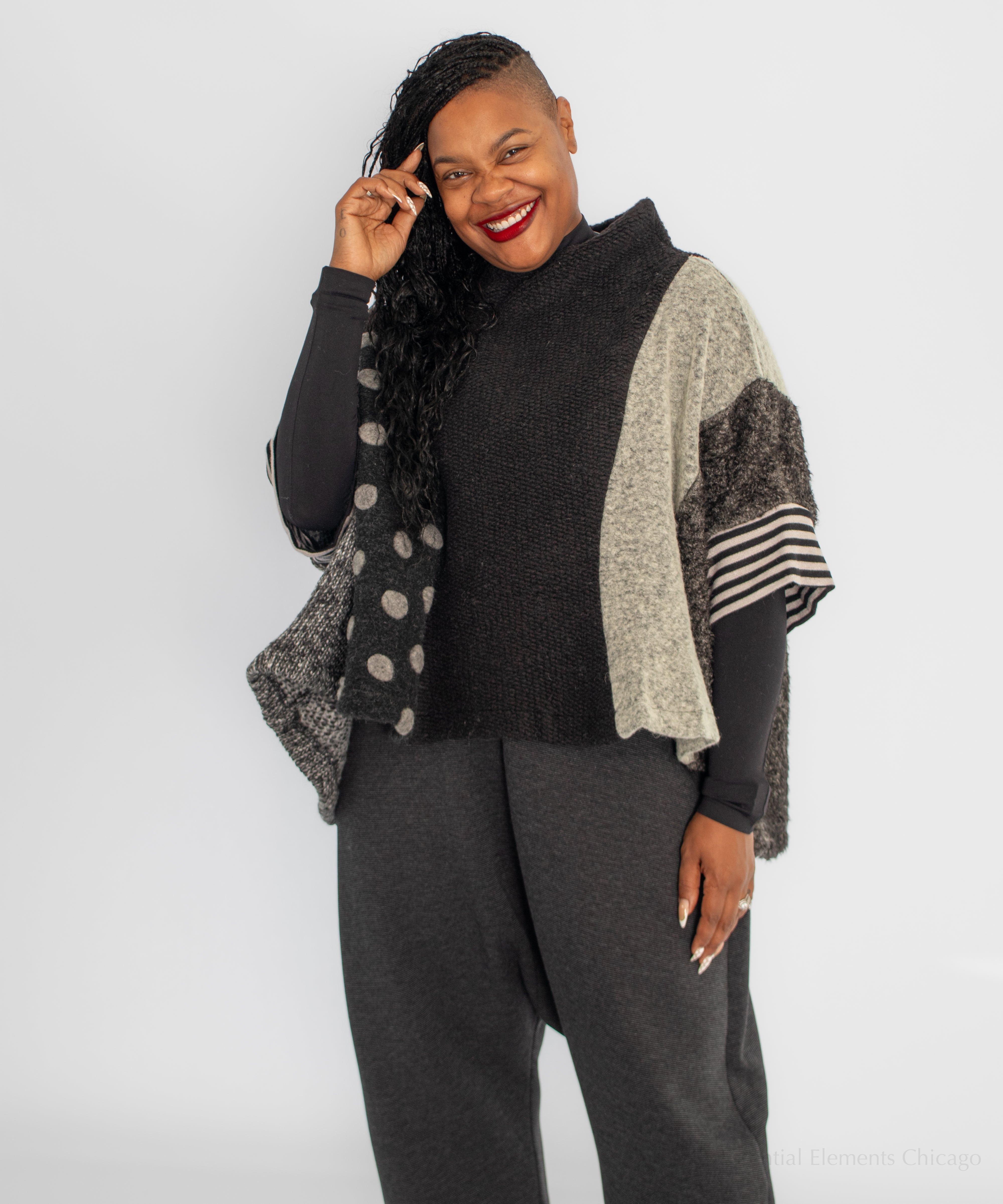 Alembika Wool Knit Top, Storm