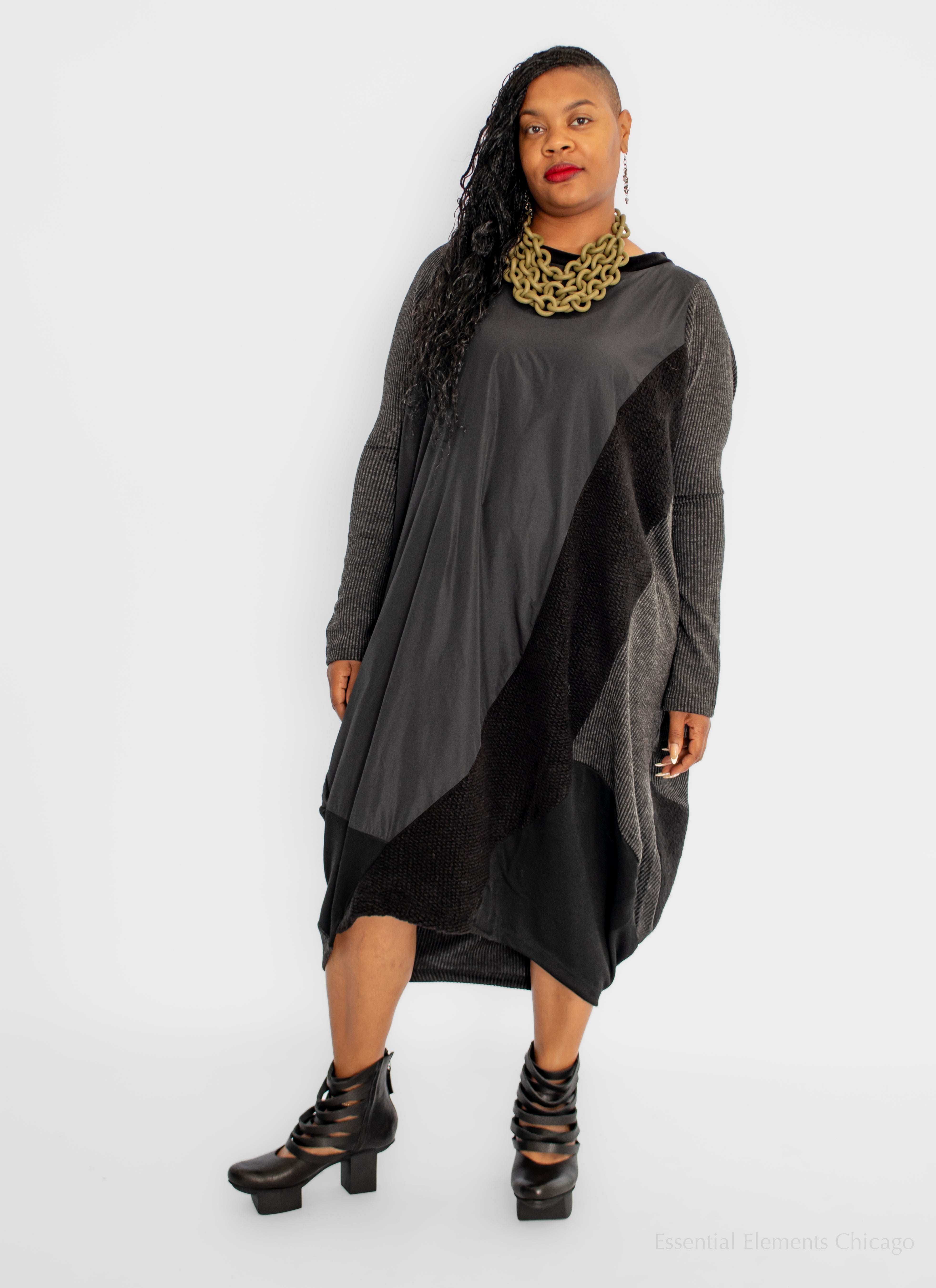 Alembika Urban Oversized Taffeta Dress