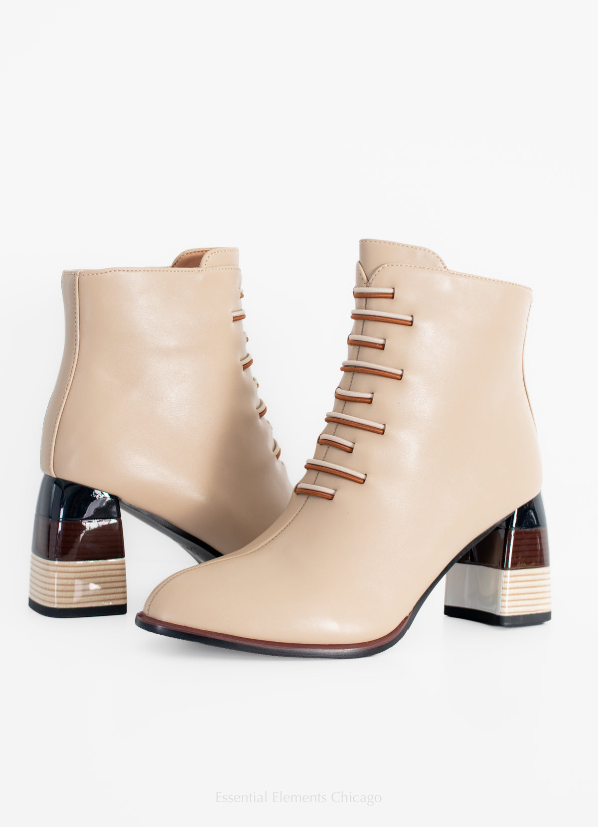 Azura Zontal Boots, Beige