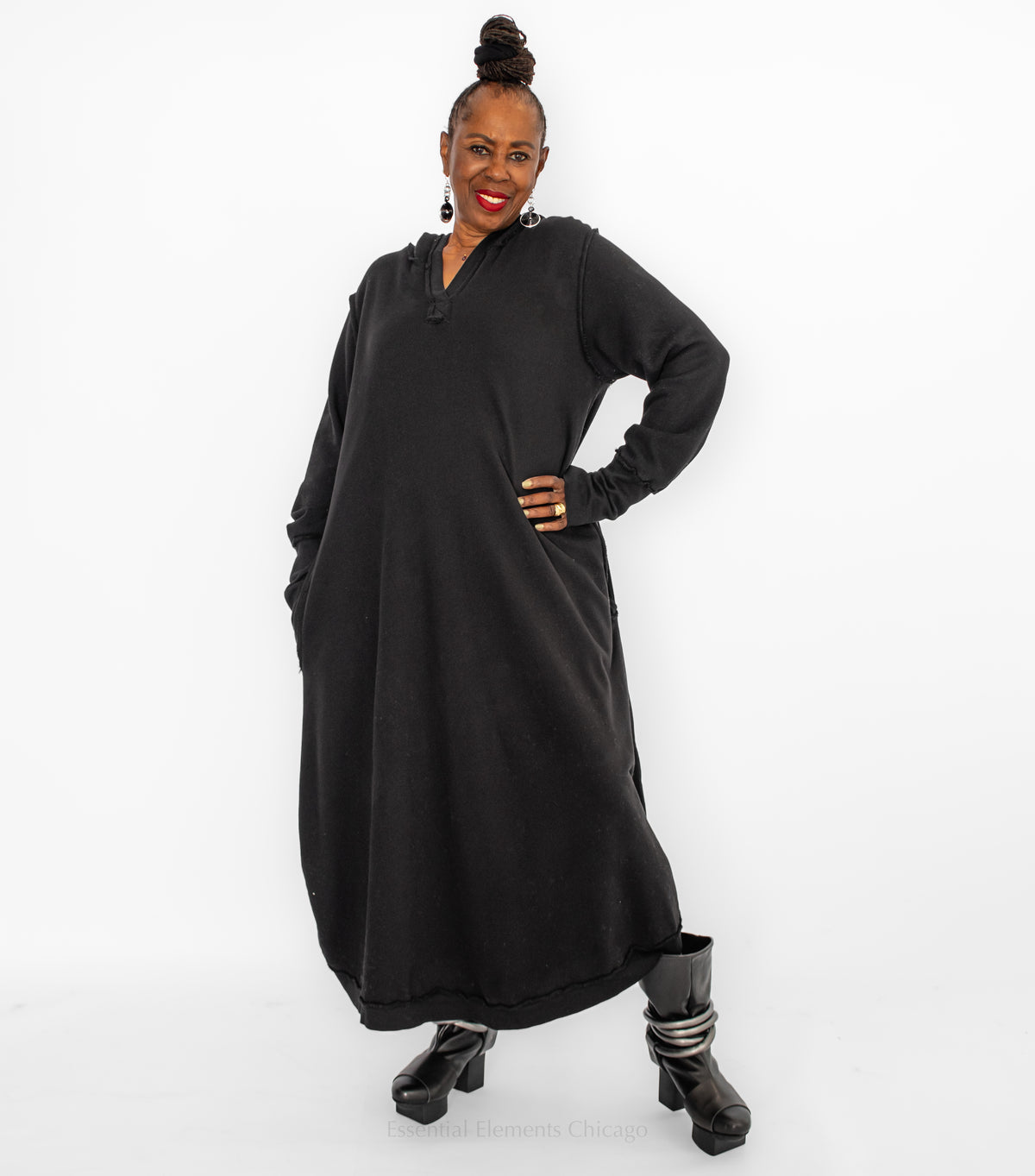 Bodil Hooded Cotton Dress
