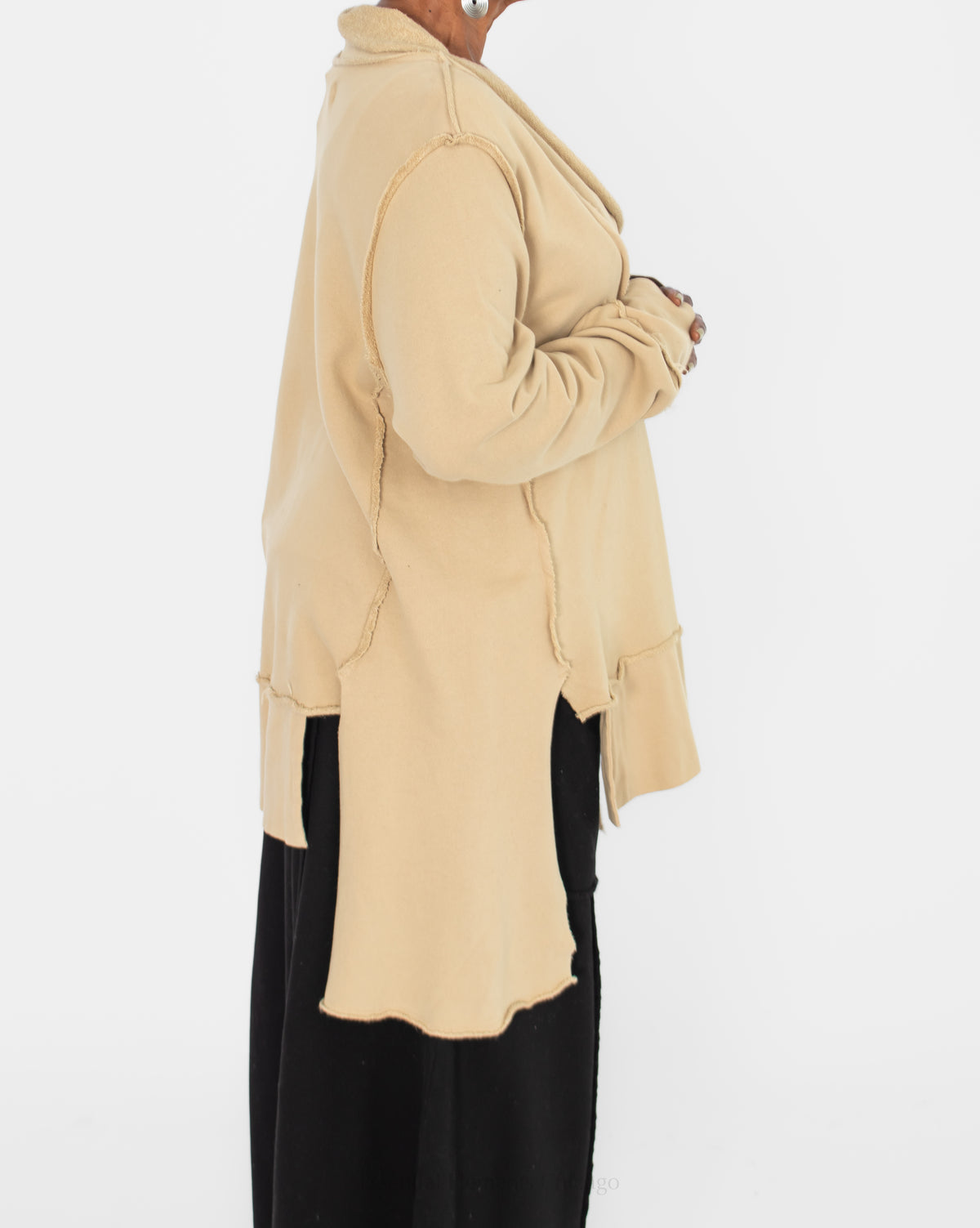 Bodil V-Neck Top, Oat