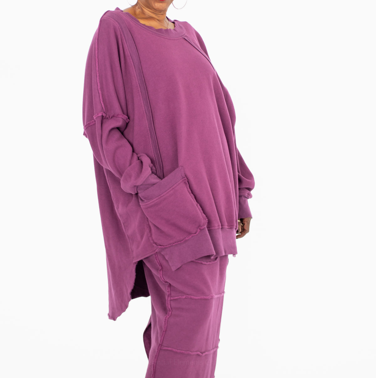 Bodil OS Top, Mulberry - Essential Elements Chicago