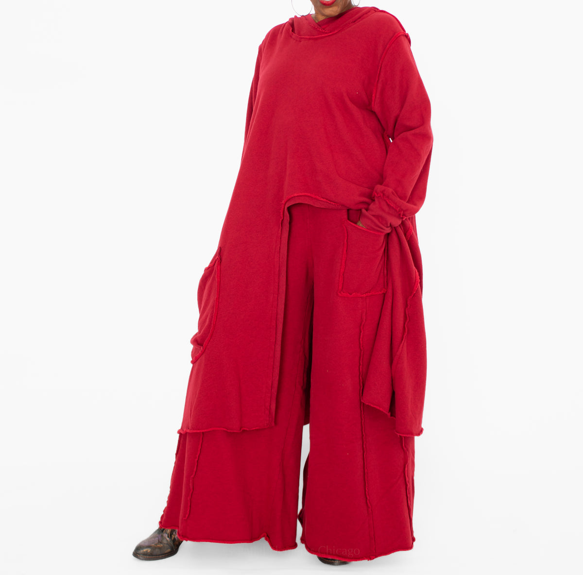 Bodil A-Line Pant, Scarlet - Essential Elements Chicago