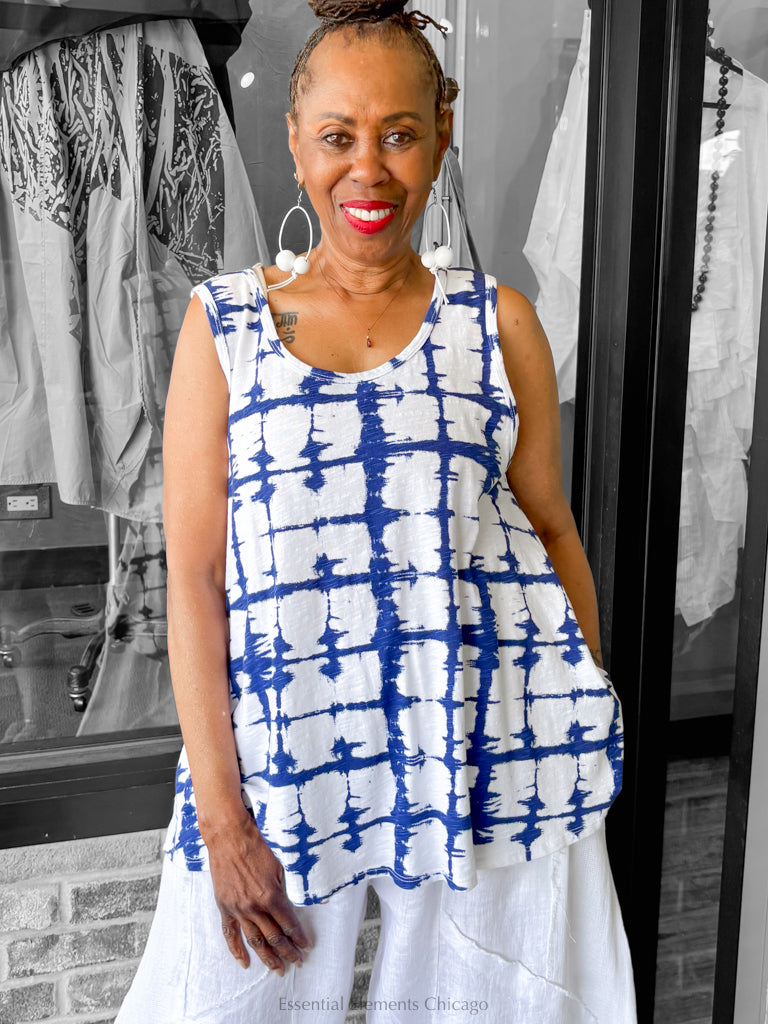 Cotton Lani Hi Low Tank Top