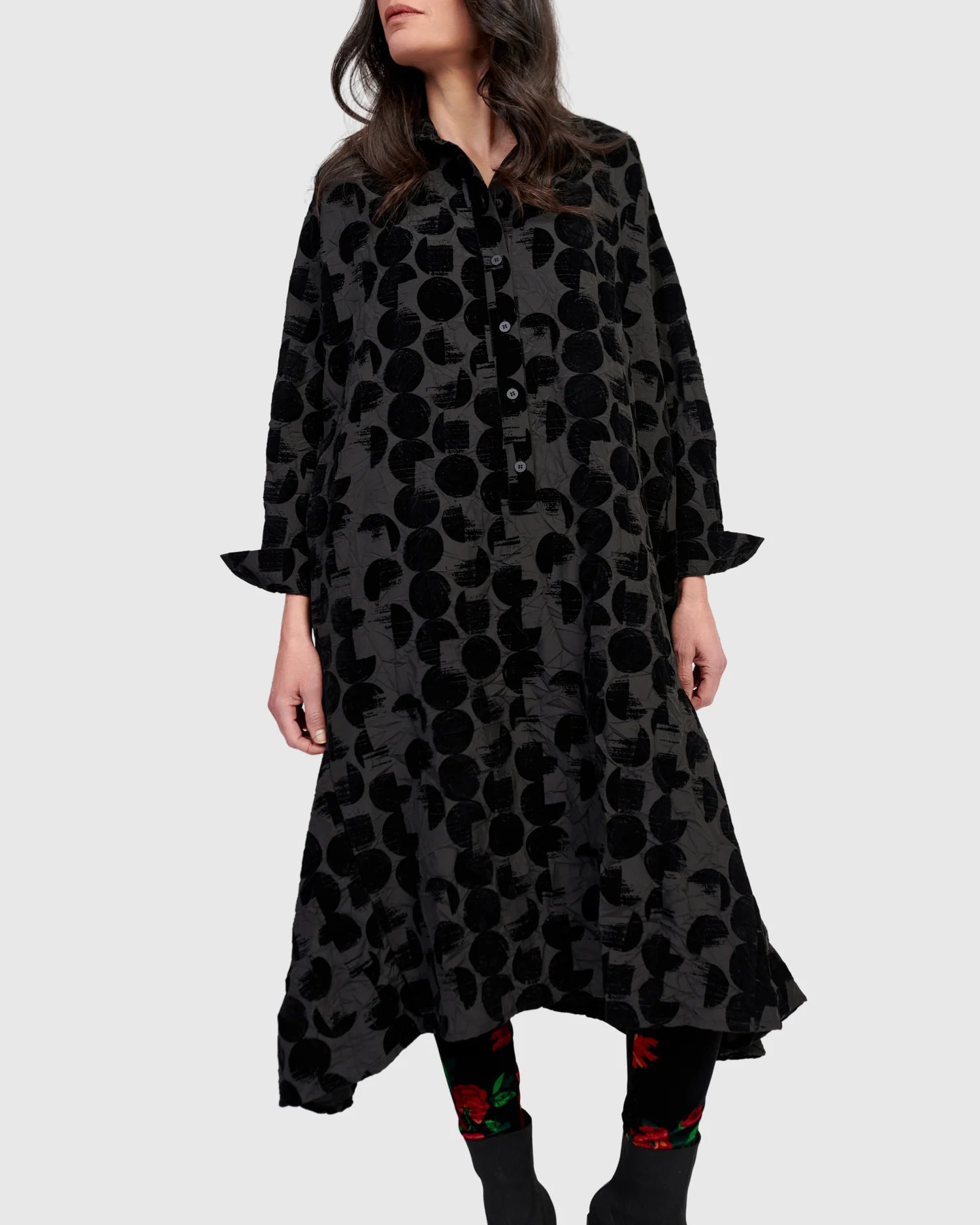 Alembika Draped Shirt Dress