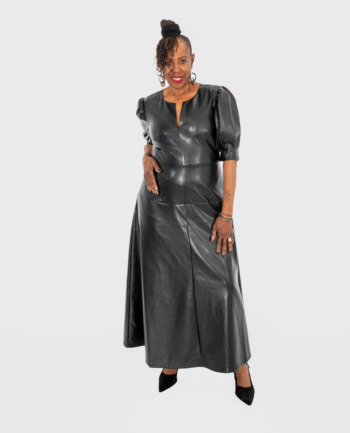 Dolce Cabo Faux Leather Maxi Dress