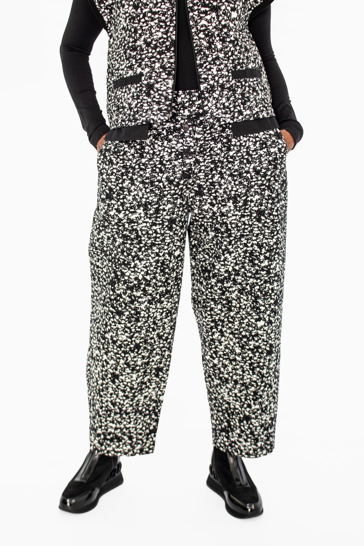 Grizas Speckled Button Pants