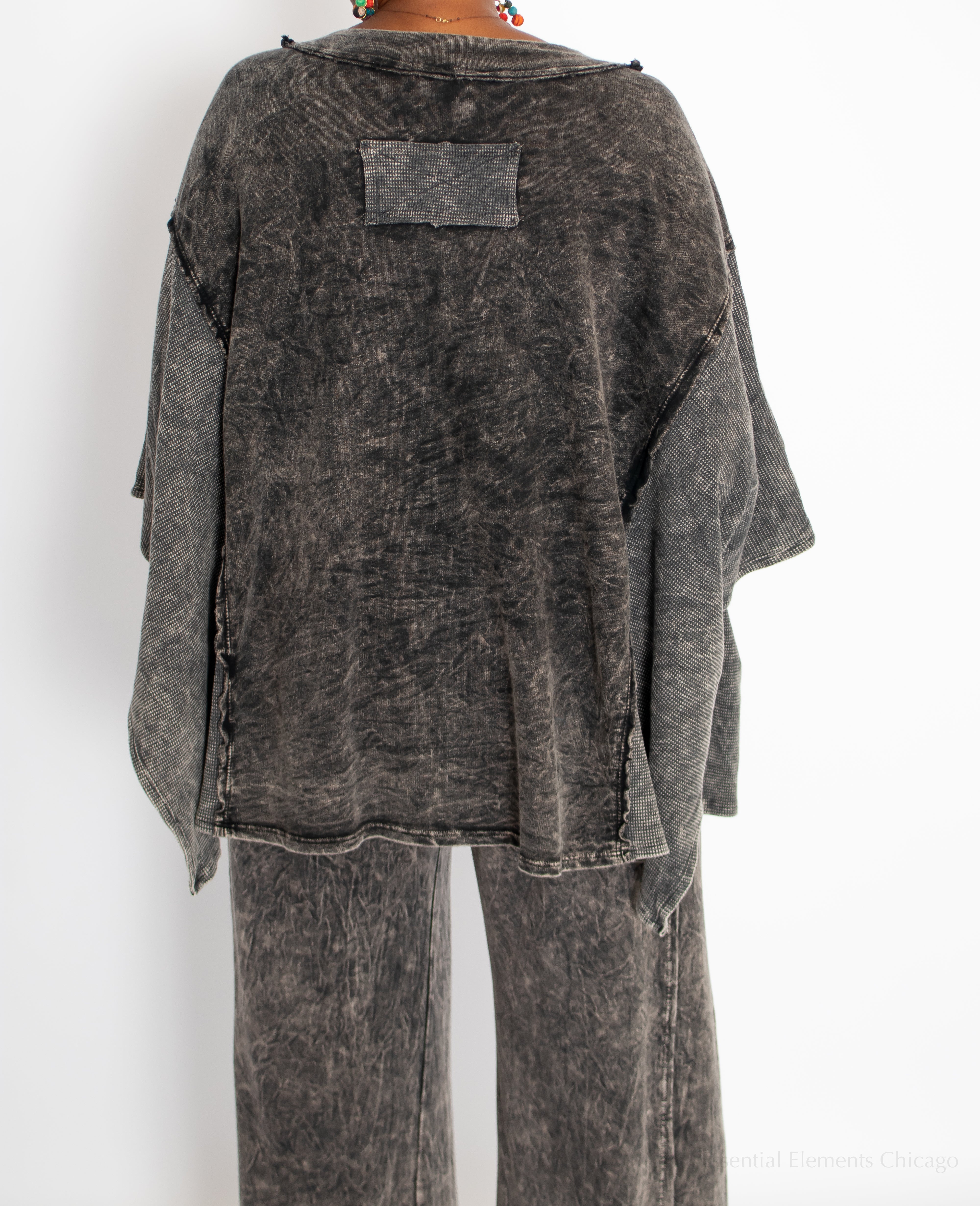 J Her Fade to Floral Set, Ash Black