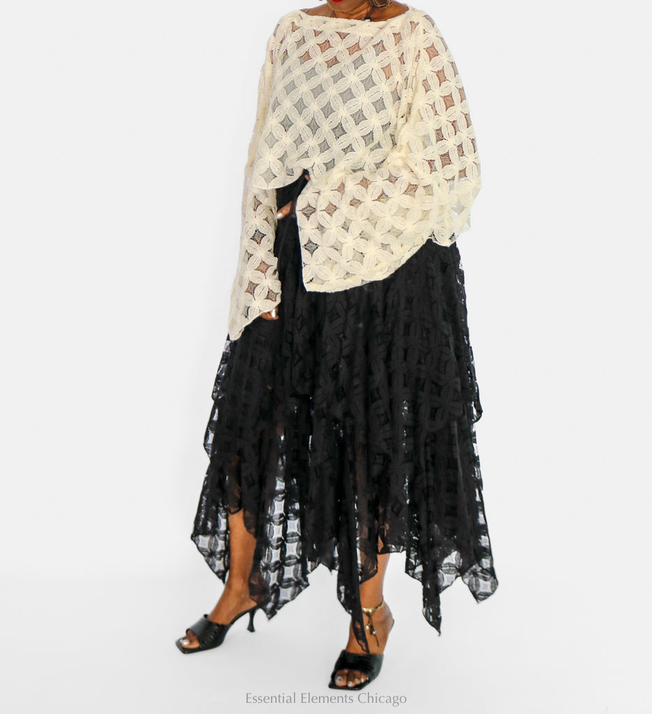 Kantha Bae Lace Abundance Crop Top