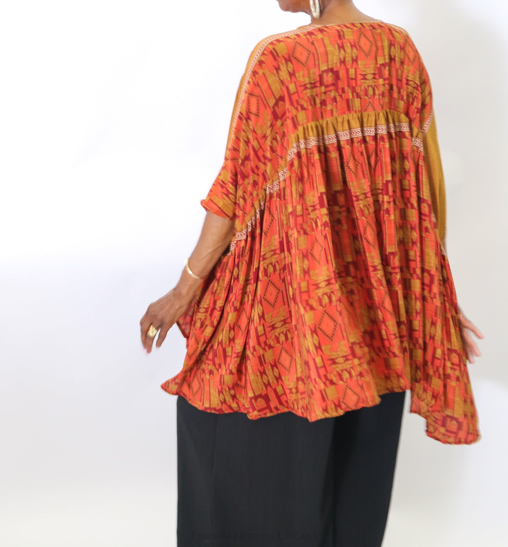 Kantha Gold Dust Crop Top - Essential Elements Chicago