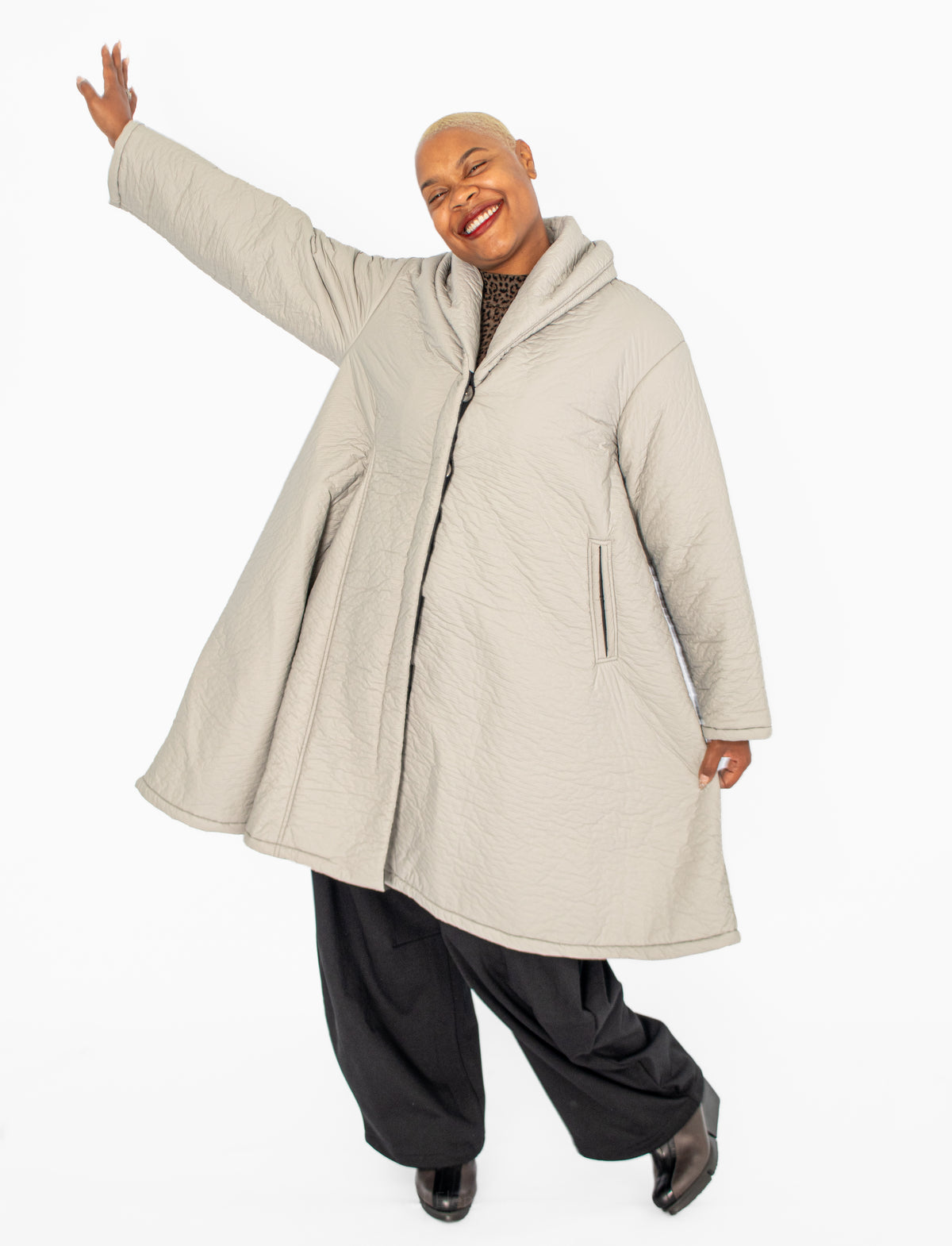 Kedziorek Swing Coat, Cloud