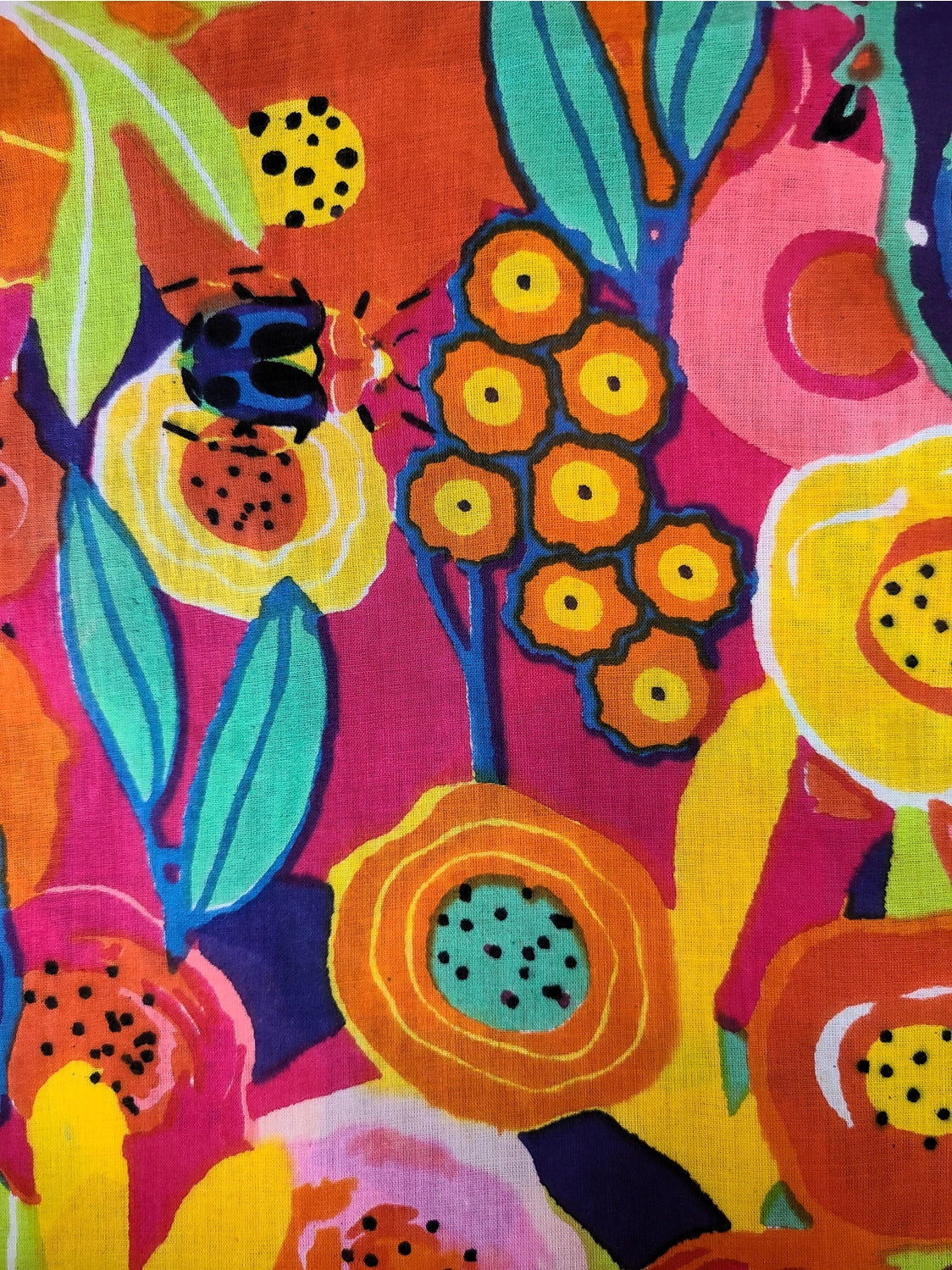 KikiSol Poppies Ruffle Dress