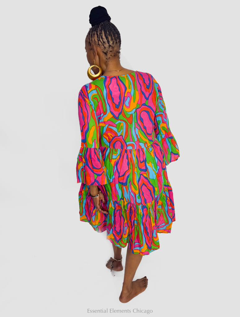 KikiSol Taos Dress, Woodgrain