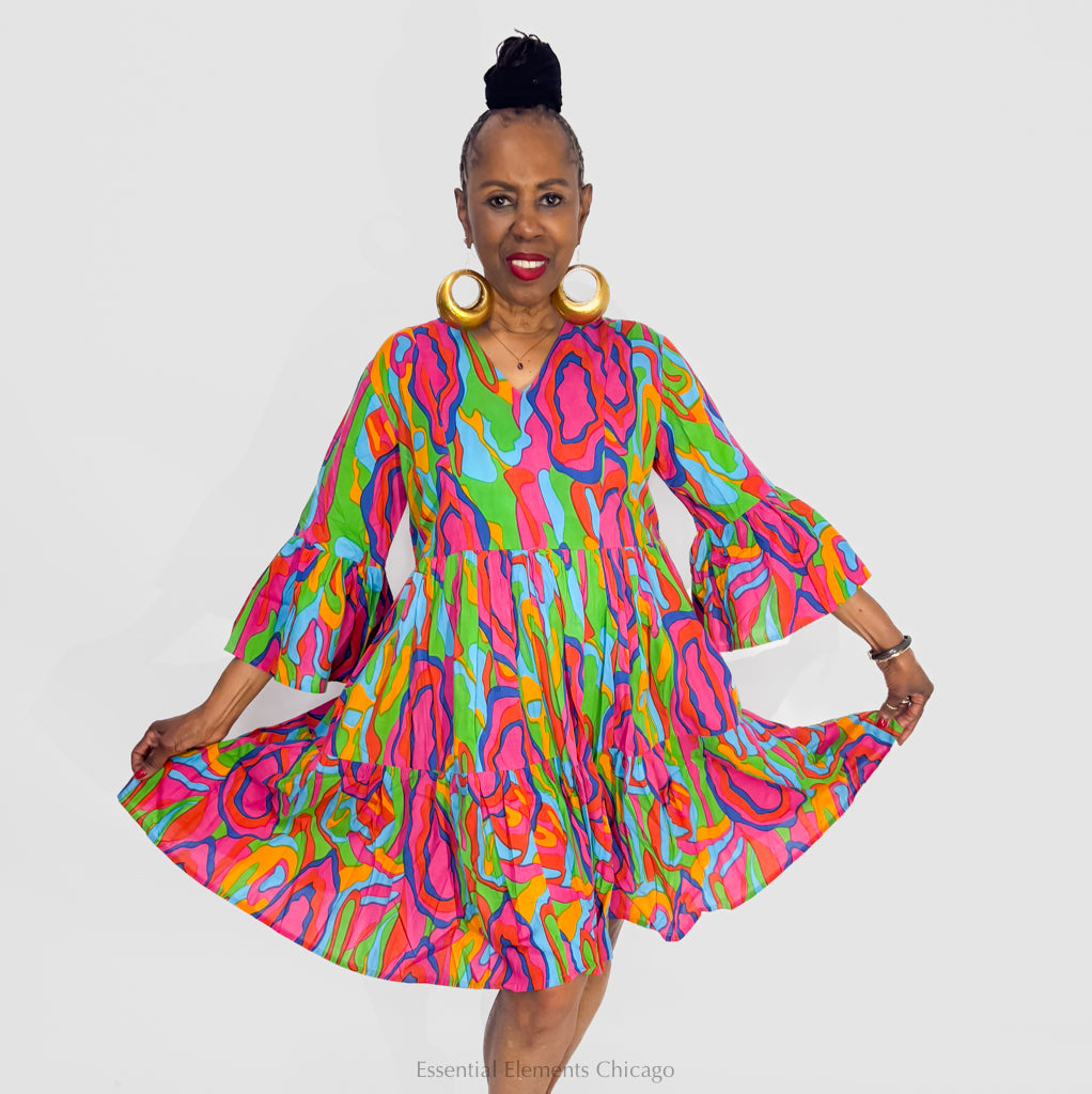 KikiSol Taos Dress, Woodgrain