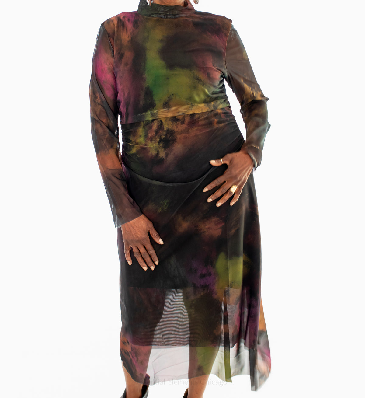 Kozan Mack Dress, Loden - Essential Elements Chicago