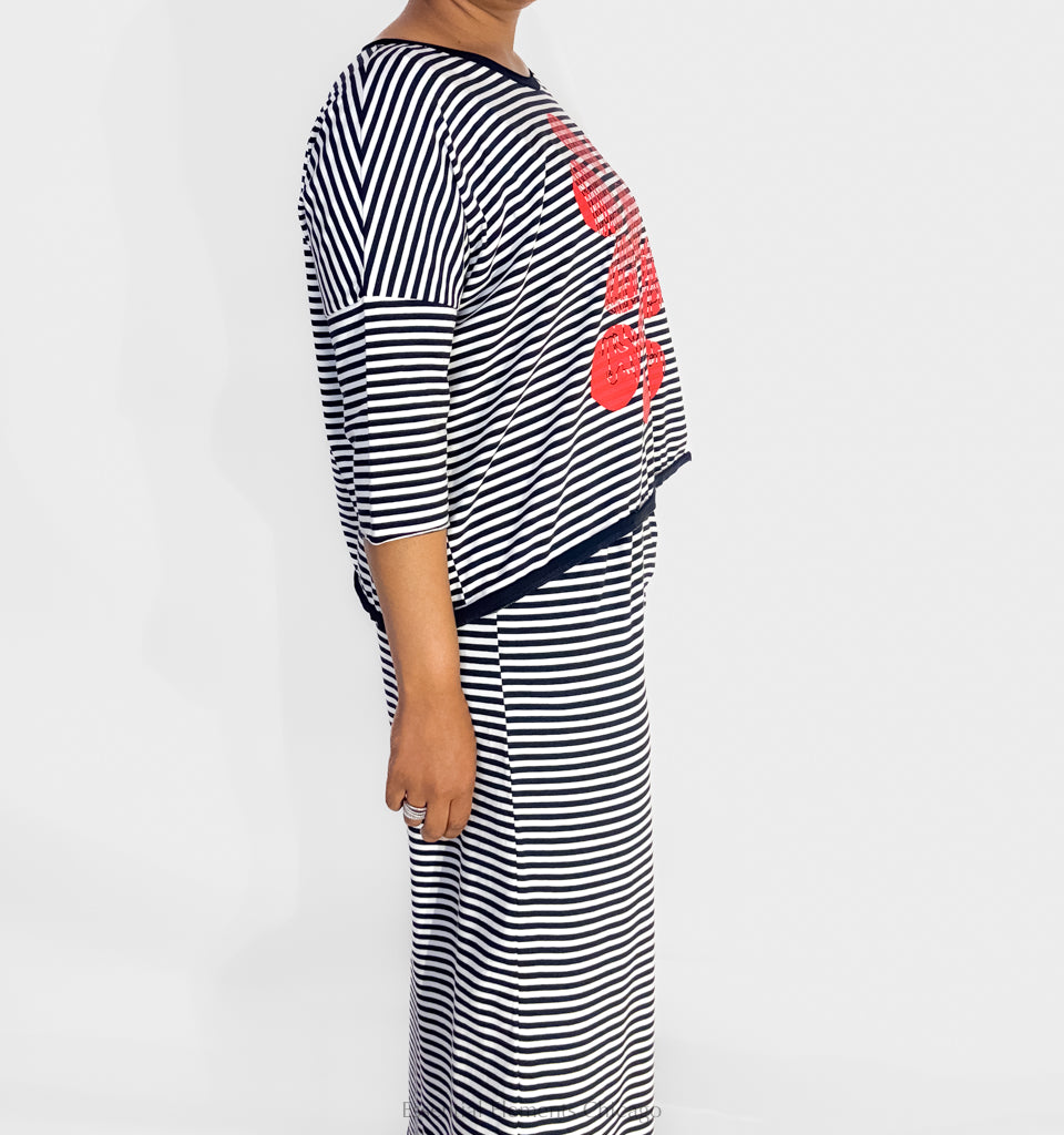 Luukaa Tessa Striped Top - Essential Elements Chicago