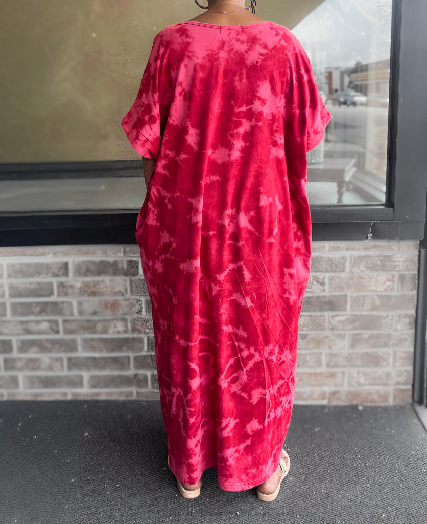 Handworks Alice Dress, Magenta Splash