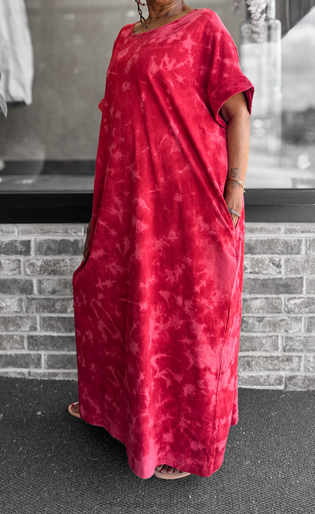 Handworks Alice Dress, Magenta Splash