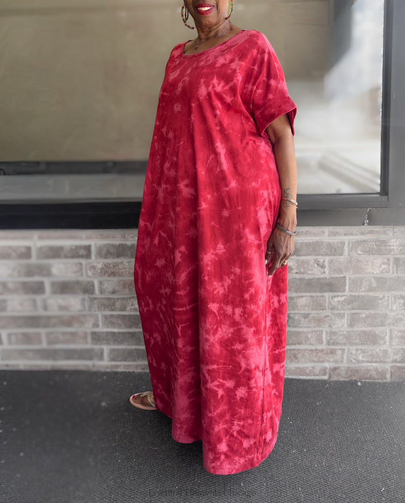 Handworks Alice Dress, Magenta Splash