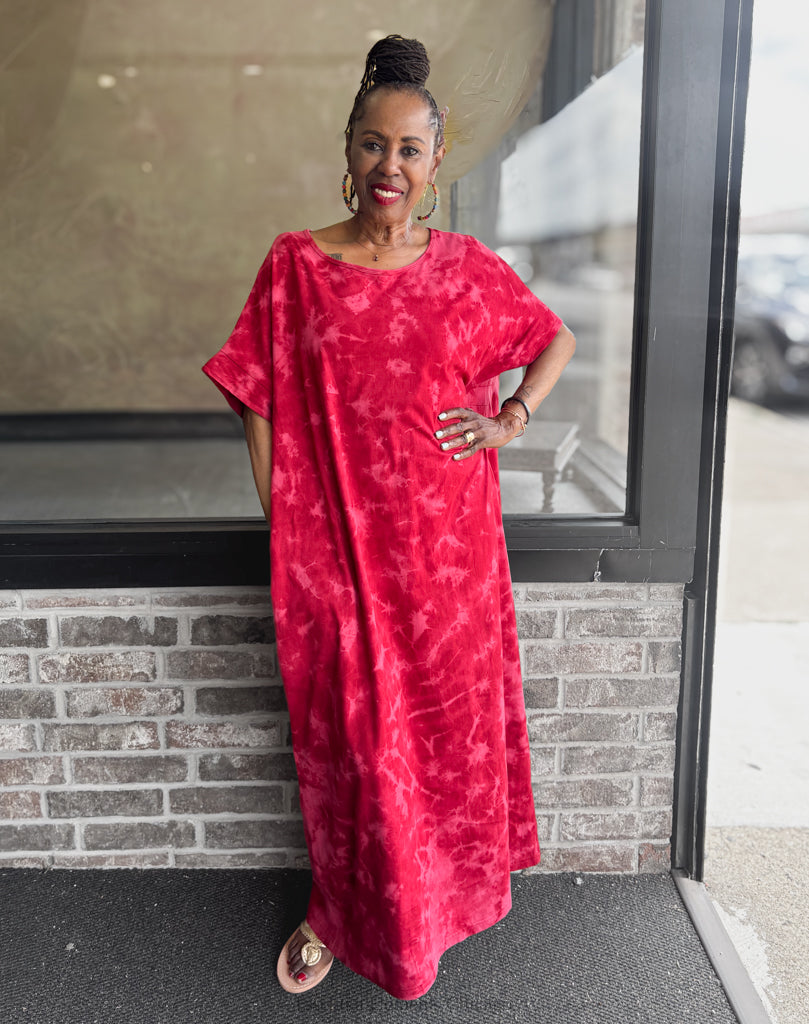 Handworks Alice Dress, Magenta Splash