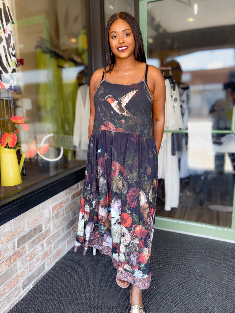 Flight of Fancy Slip Dress