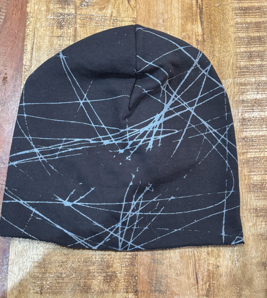 Black Ghirigori Print Beanie - Essential Elements Chicago