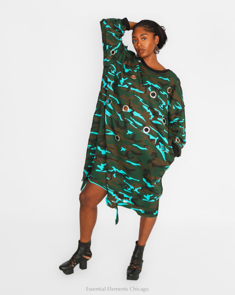 Holey Camo Dress