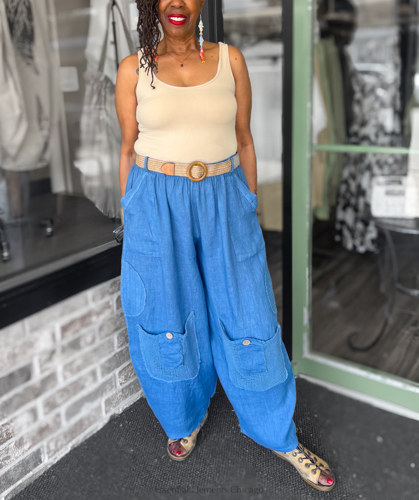 Saga Linen Pocket Pants