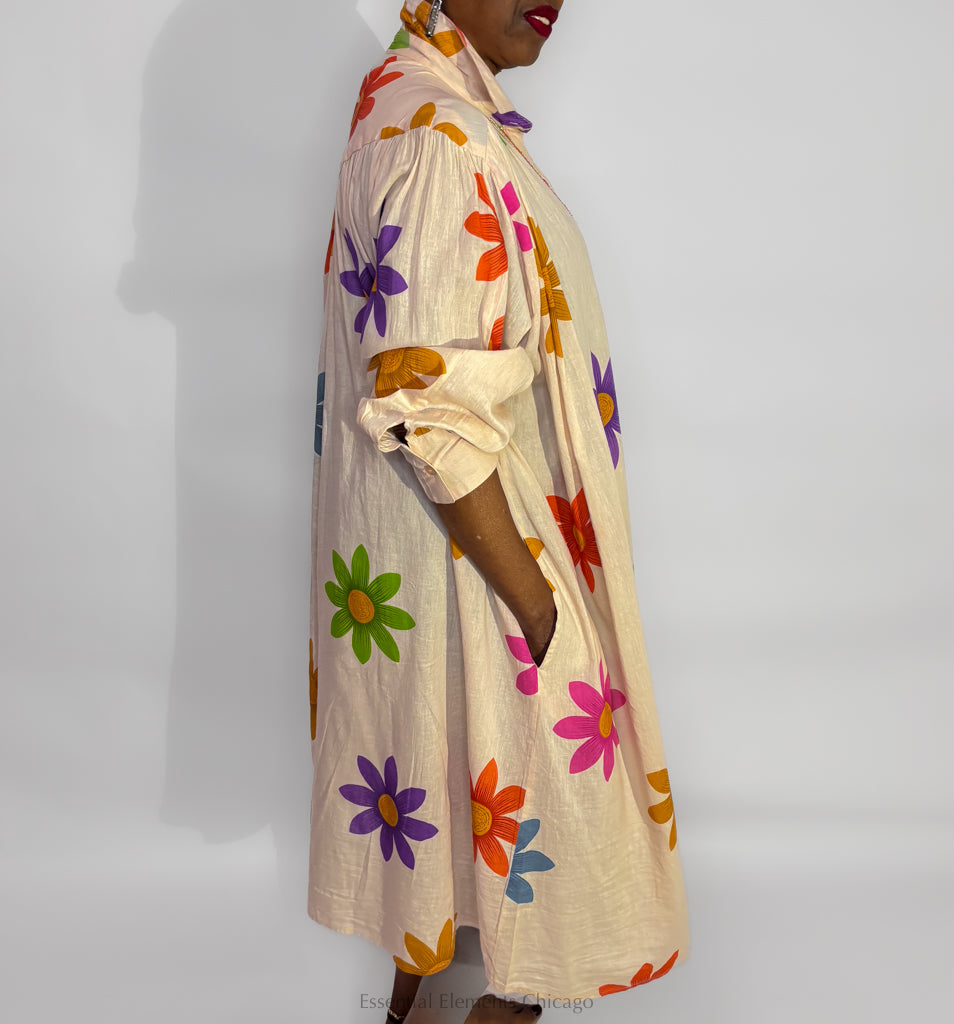 Flowers For The Lady Shirt Dress