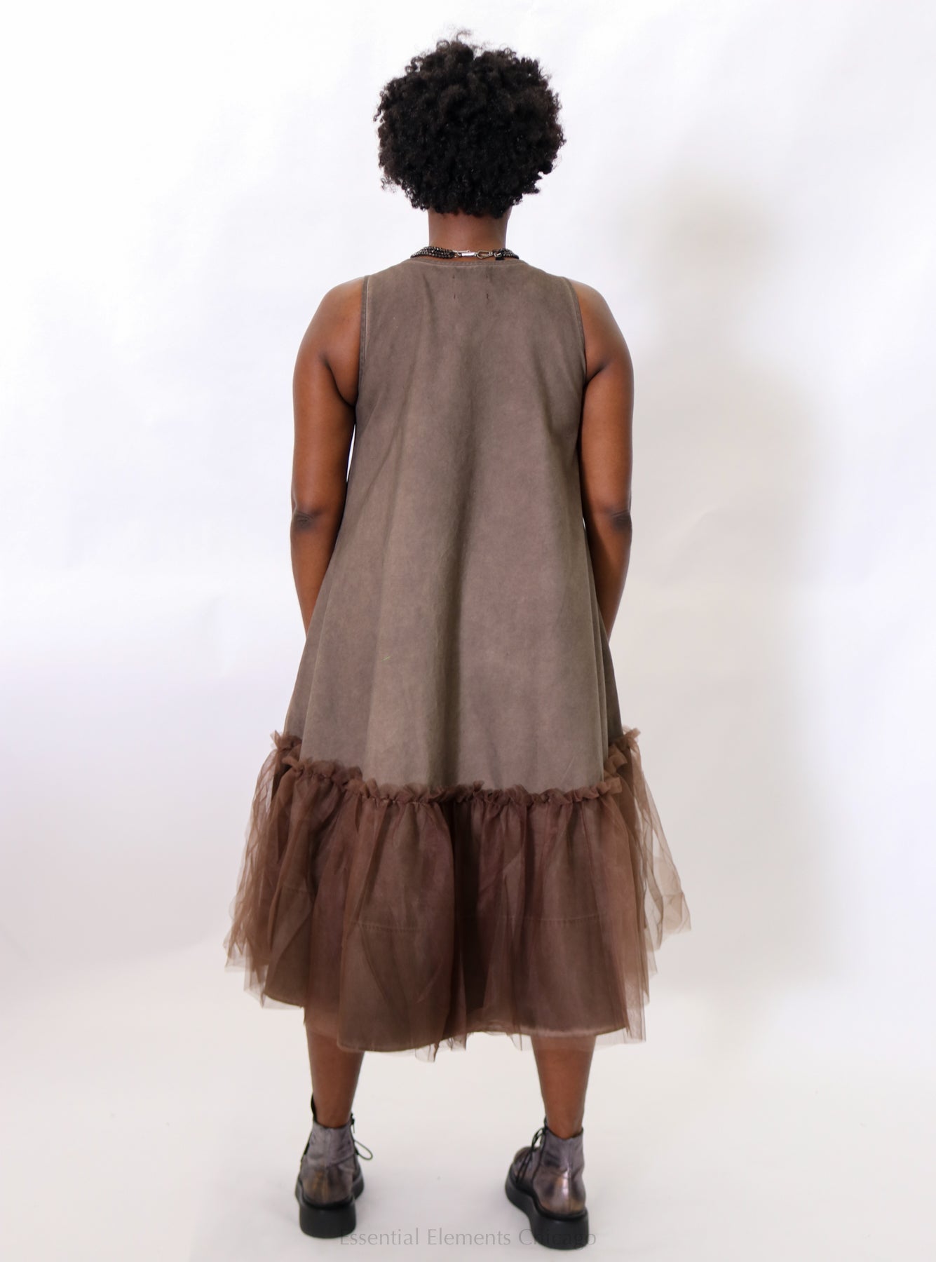 Pluslavie Mesh Dress II, Chocolate