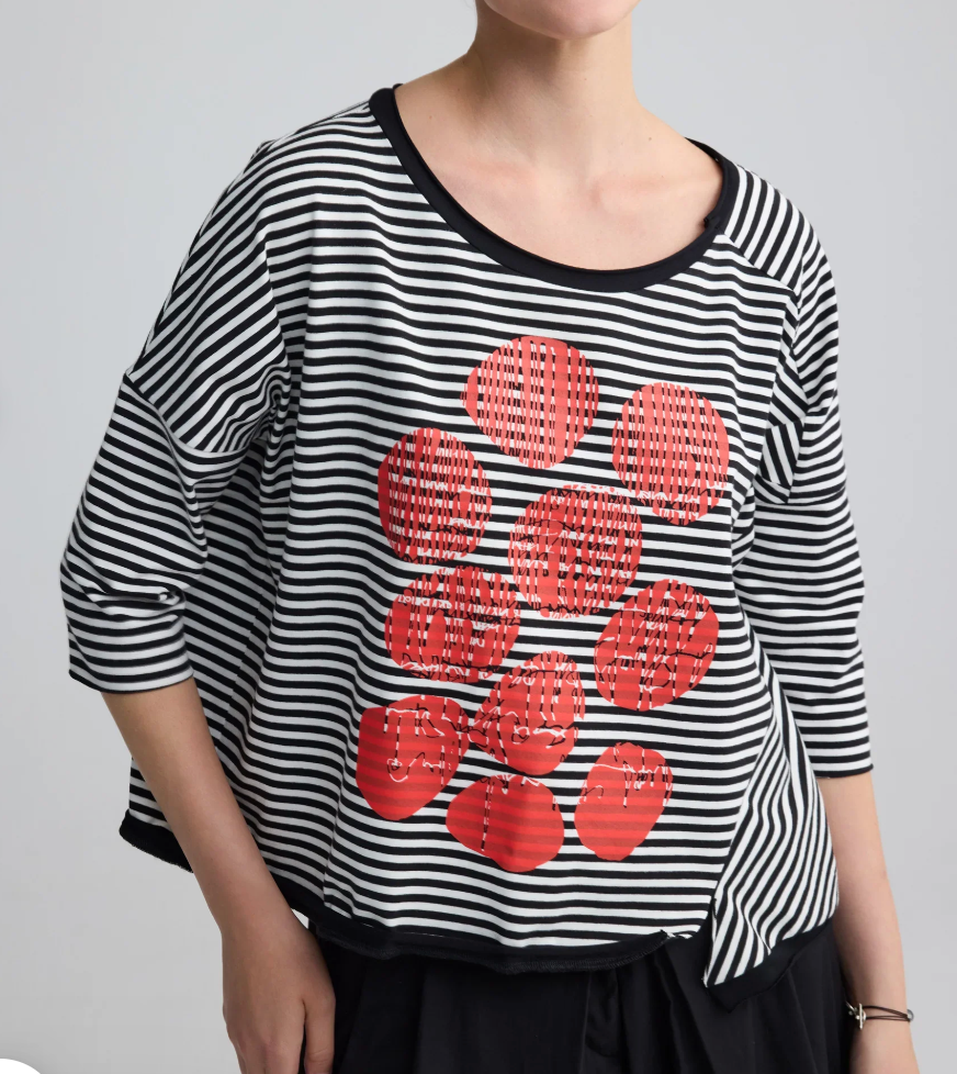 Luukaa Tessa Striped Top - Essential Elements Chicago