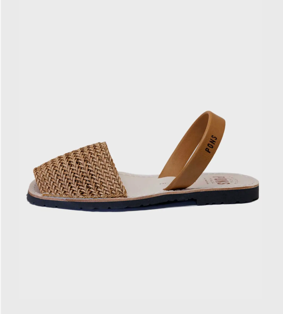 Pons Classic Sandal Woven, Carmel - Essential Elements Chicago