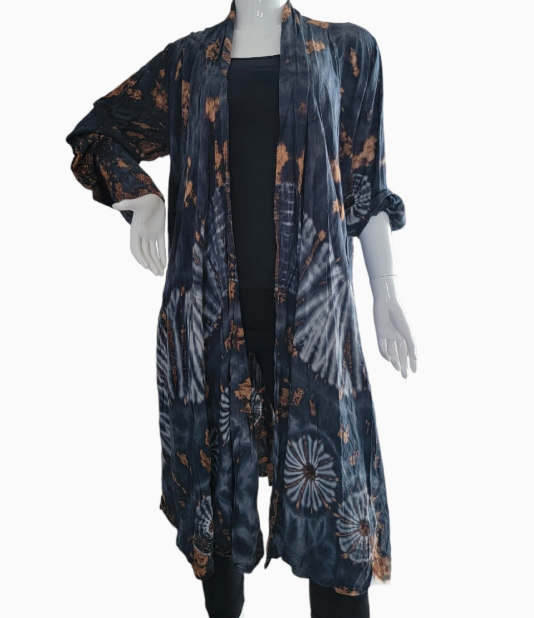 Tie Dye Kimono-Duster