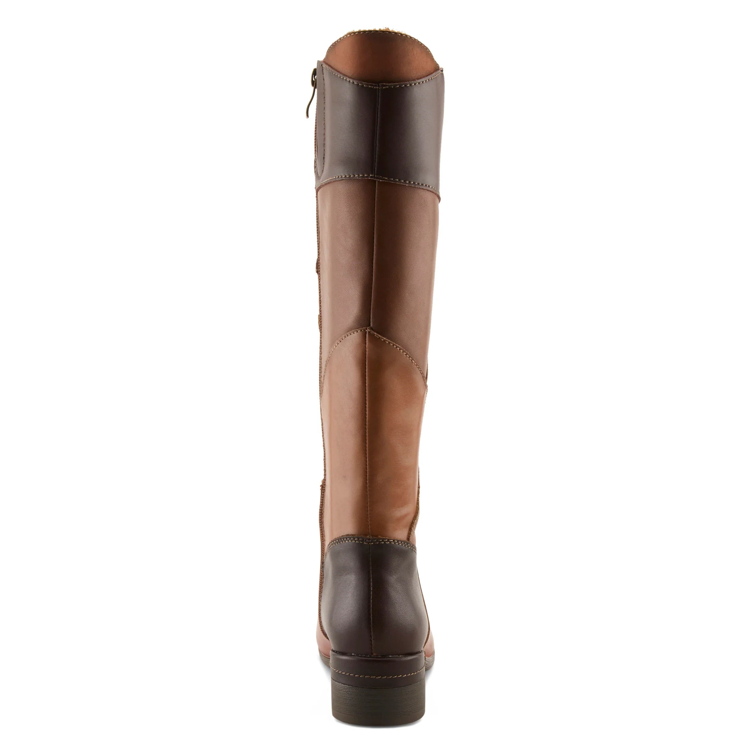 Spring Step Patchwork Boots - Brown