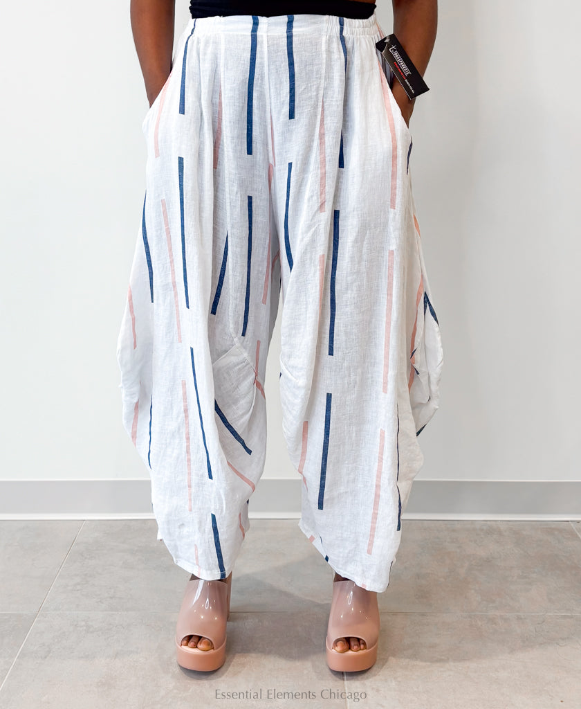 T by Transparente Baggy Stripe Pant - Essential Elements Chicago
