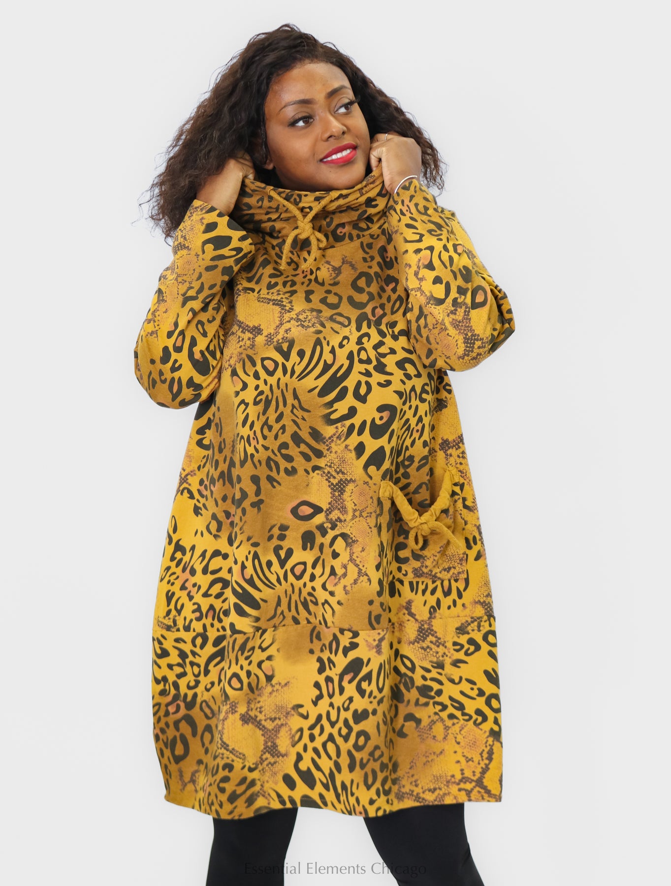 T by Transparente Leopard Print Dress - Essential Elements Chicago