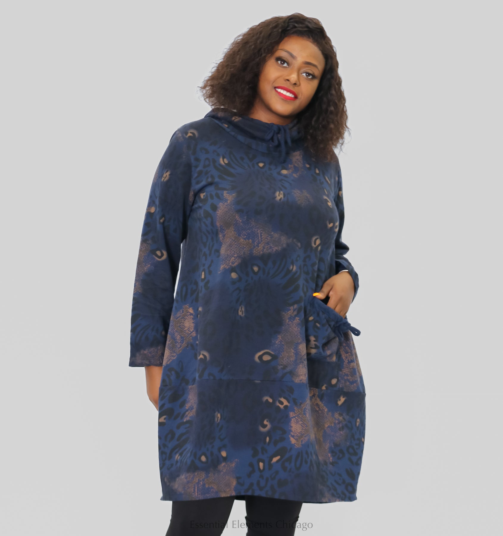 T by Transparente Leopard Print Dress - Essential Elements Chicago