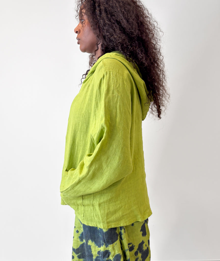 T by Tranparente Hoodie Jacket, Kiwi