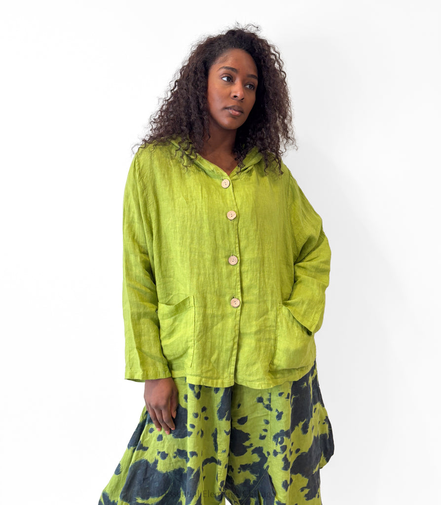 T by Tranparente Hoodie Jacket, Kiwi