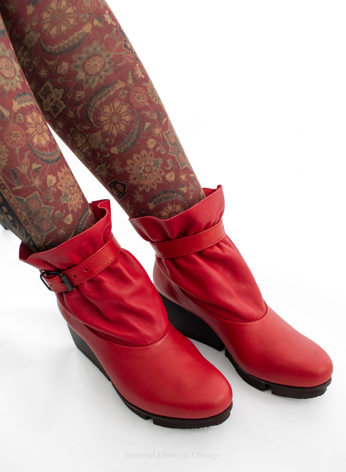 Trippen Clasp Bootie, Red