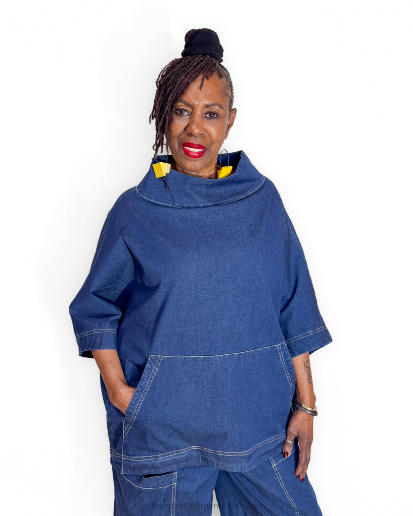 Alembika Boxy Denim Top