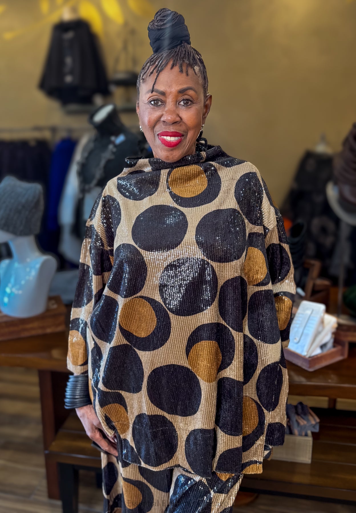 Alembika Sequin Trapeze Top - Essential Elements Chicago