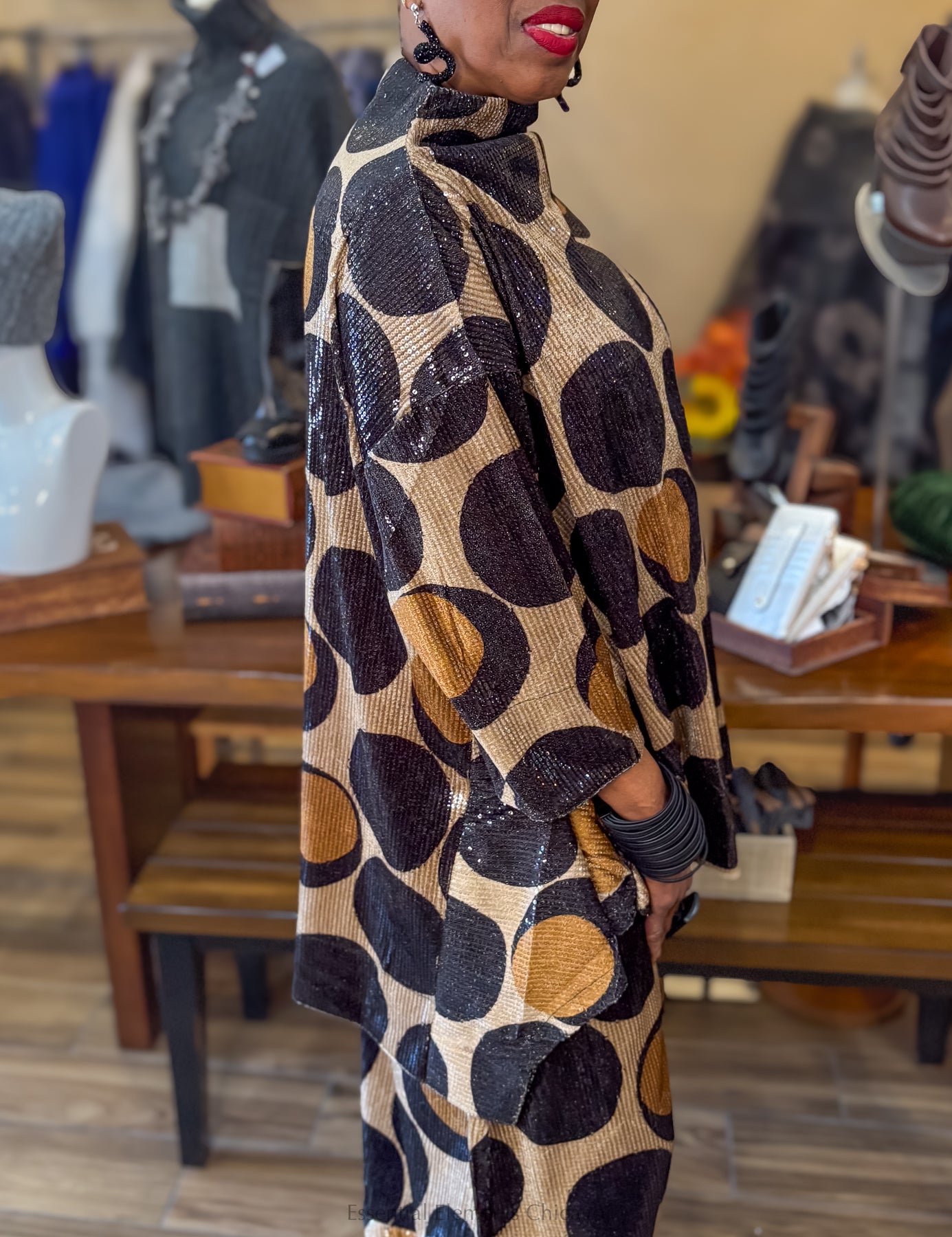 Alembika Sequin Trapeze Top - Essential Elements Chicago