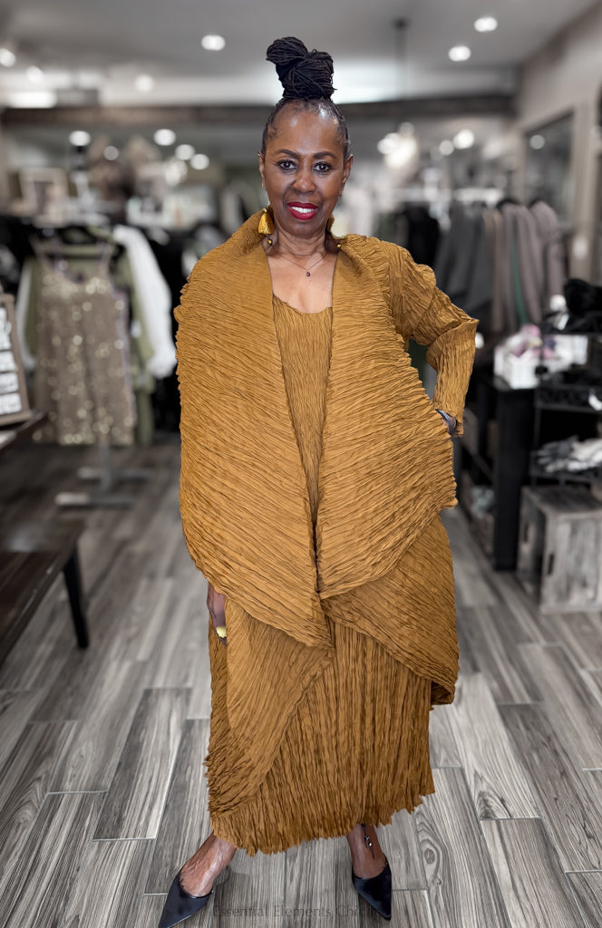 Alquema Havana Coat, Gold - Essential Elements Chicago