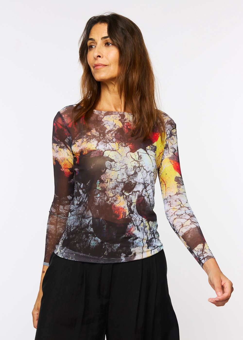 AMB NudiTee Top, Obsidian